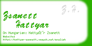 zsanett hattyar business card